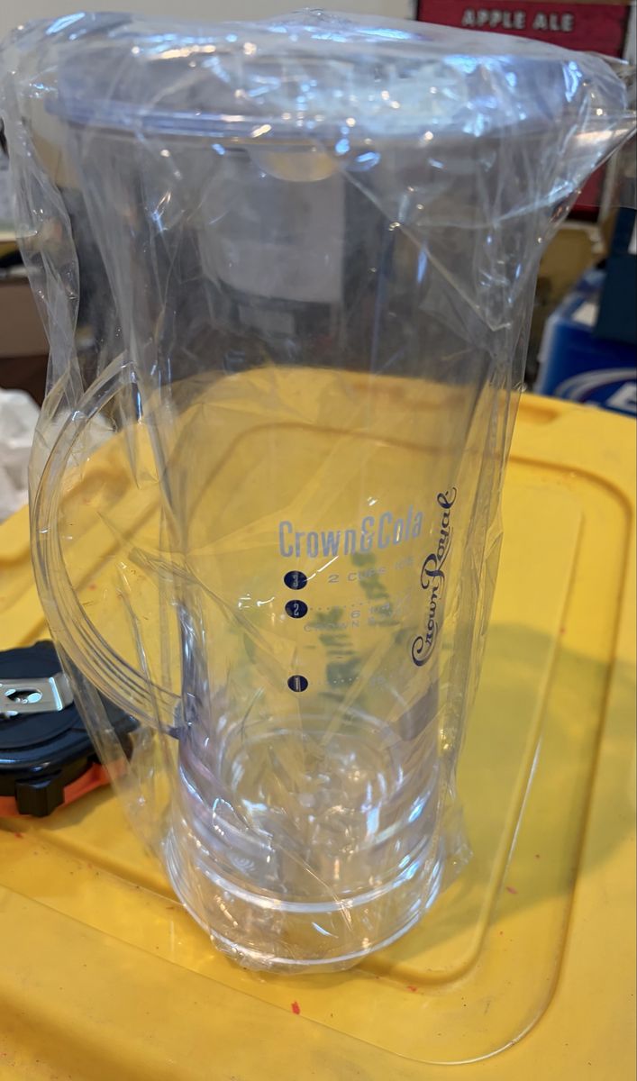 Crown royal crown and cola pitcher