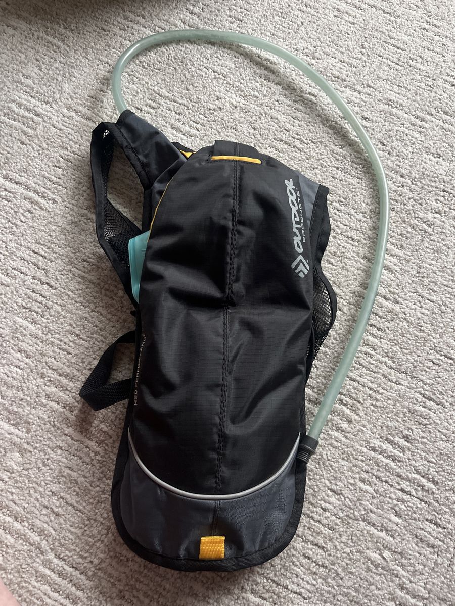 Outdoor Products H2O Performance Hydration Pack - Black/Gray with Yellow Accents