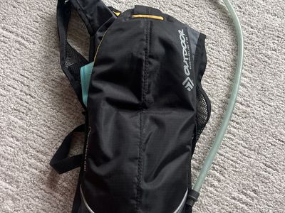 Outdoor Products H2O Performance Hydration Pack - Black/Gray with Yellow Accents