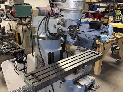1958 Bridgeport J-Head (Step Pulley) Knee Mill — Semi-Restored, VFD, Runs on 240V Single Phase