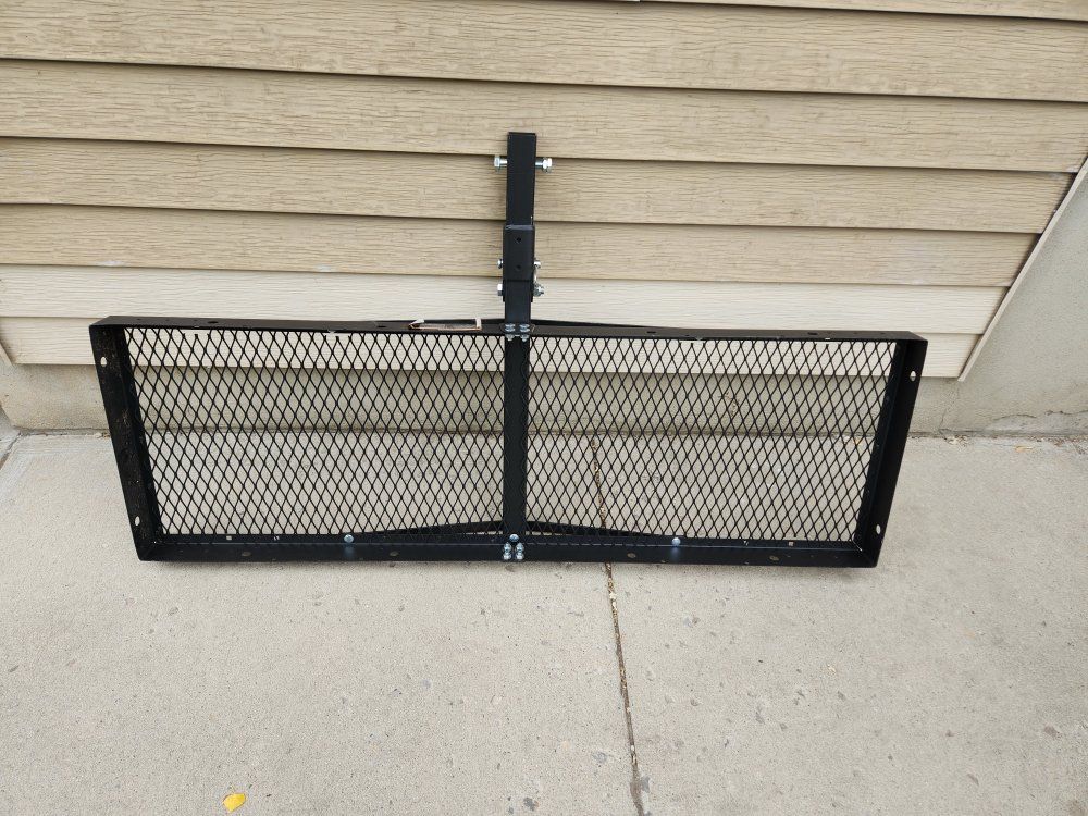 Hyper Tough Hitch Mount Folding Cargo Carrier Black for 1.25 and 2" Receivers,10101168,SUV/Truck/Car