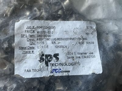 SPS Aerospace Fasteners – 1,275 pcs (Two Lug Reduc