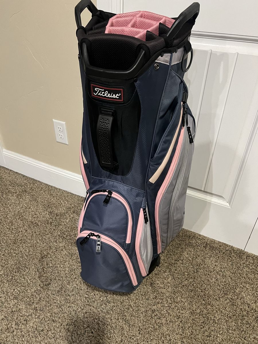 Titleist Cart Golf Bag - Blue & Pink, Excellent Condition, Unisex