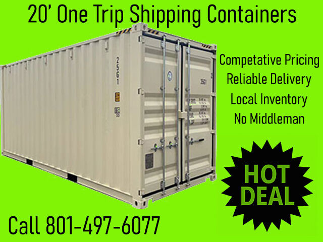 20' One Trip Shipping Container / Tractor / Farm  / Cabin  / Equipment  / Tool / ATV / Storage Storage