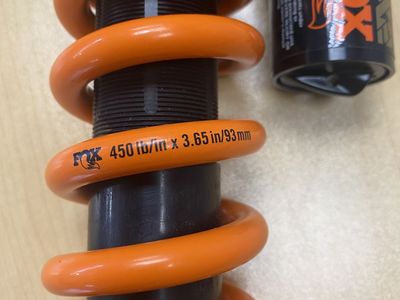 FOX DHX2 Factory Rear Shock - Standard 10.5 x 3.5"