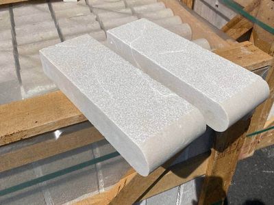 Antalya Cream Marble Bullnose Pool Coping 12" x 12" x 1.25" – $16.11 Each