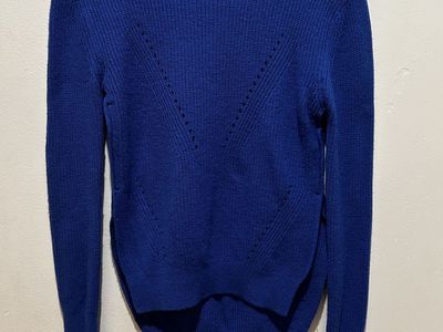 Lululemon Seva 100% Merino Wool Blue Sweater 4