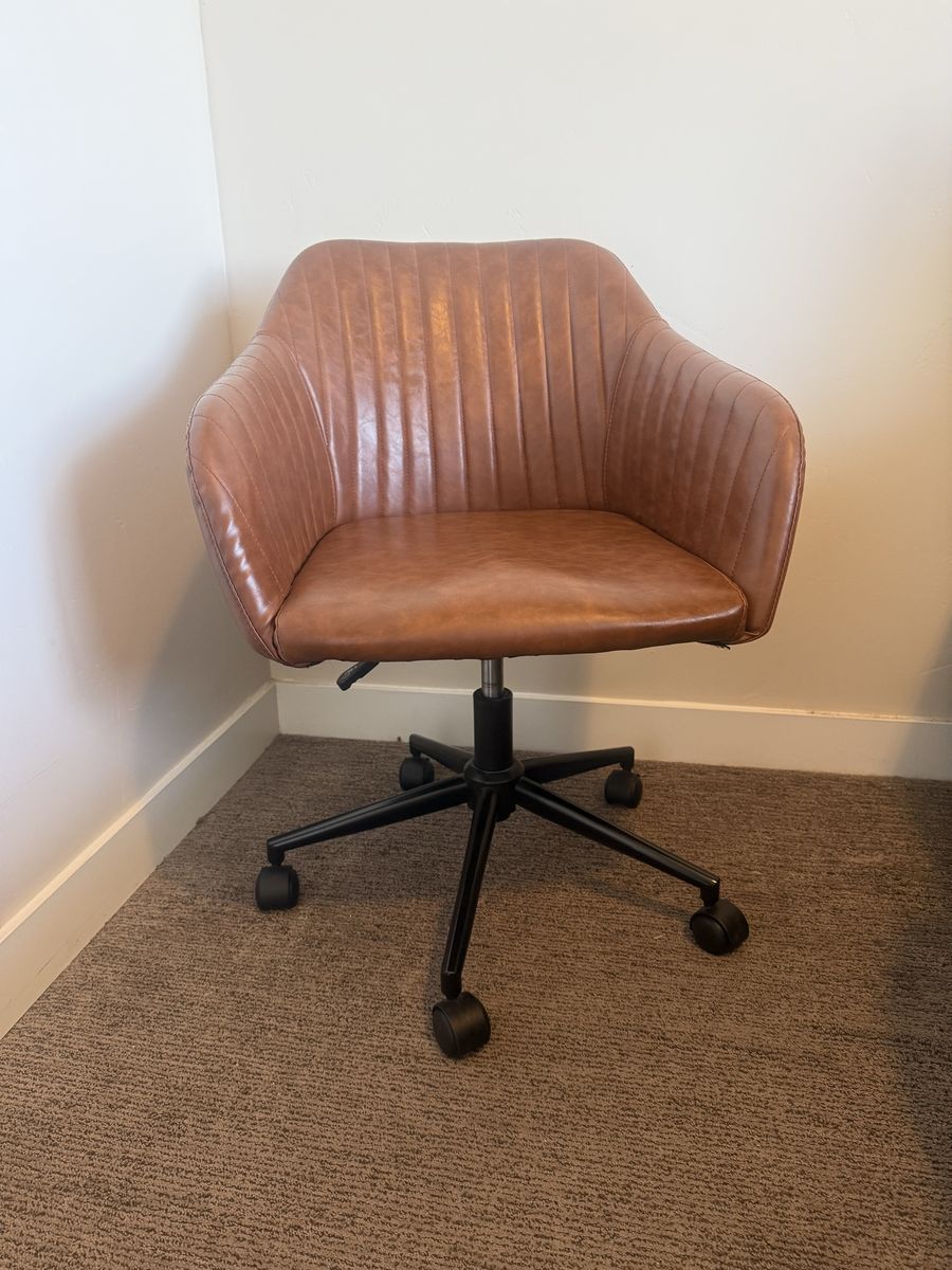 Leather desk chair