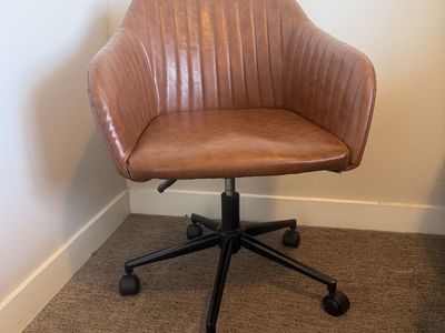 Leather desk chair