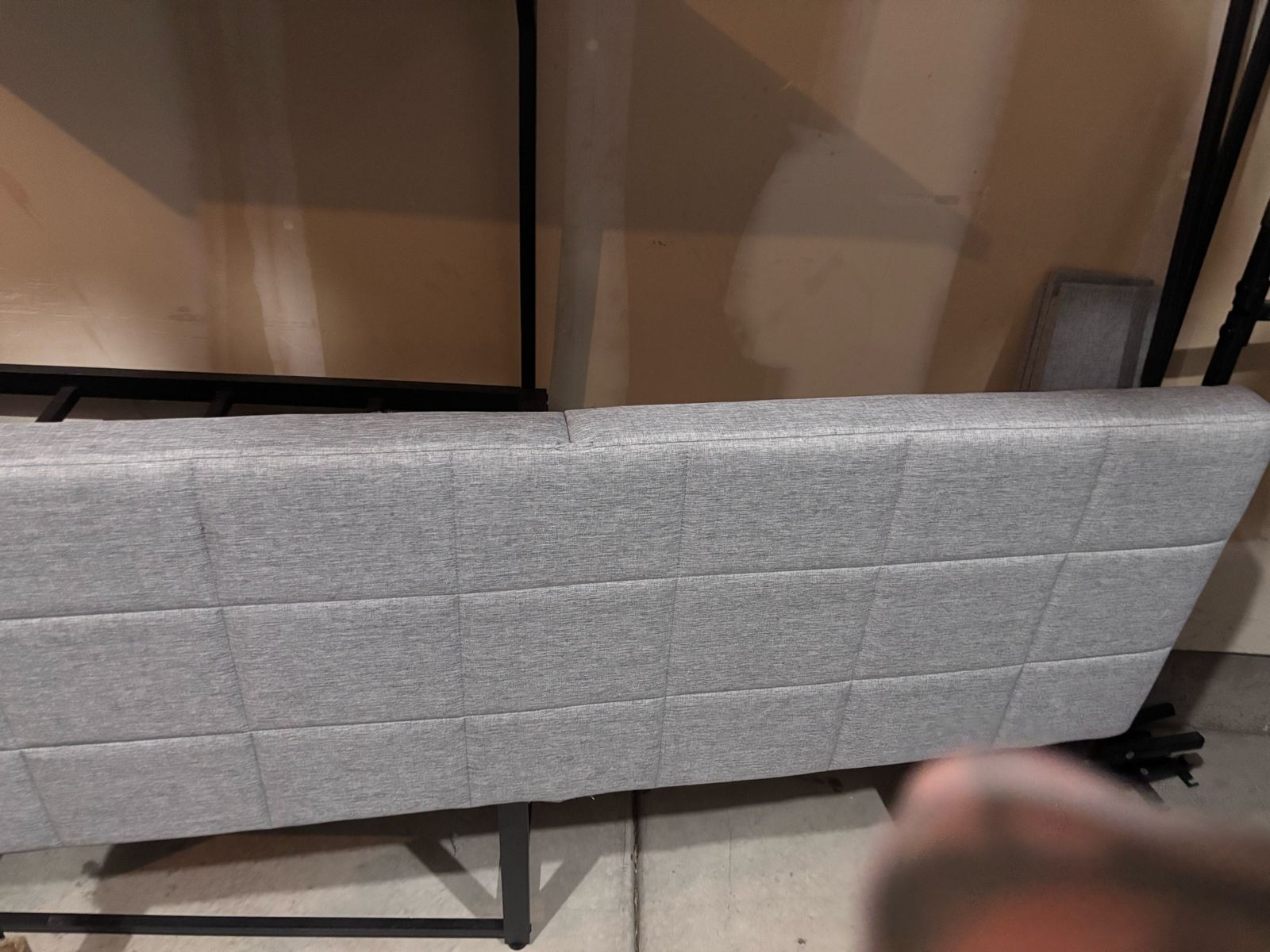 Brand New Gray Twin head & base boards!