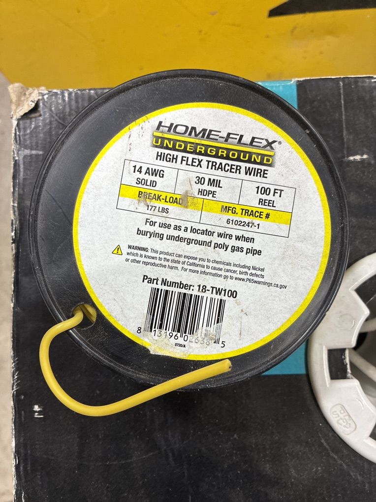Buried Gas Line Locator Tracer Wire