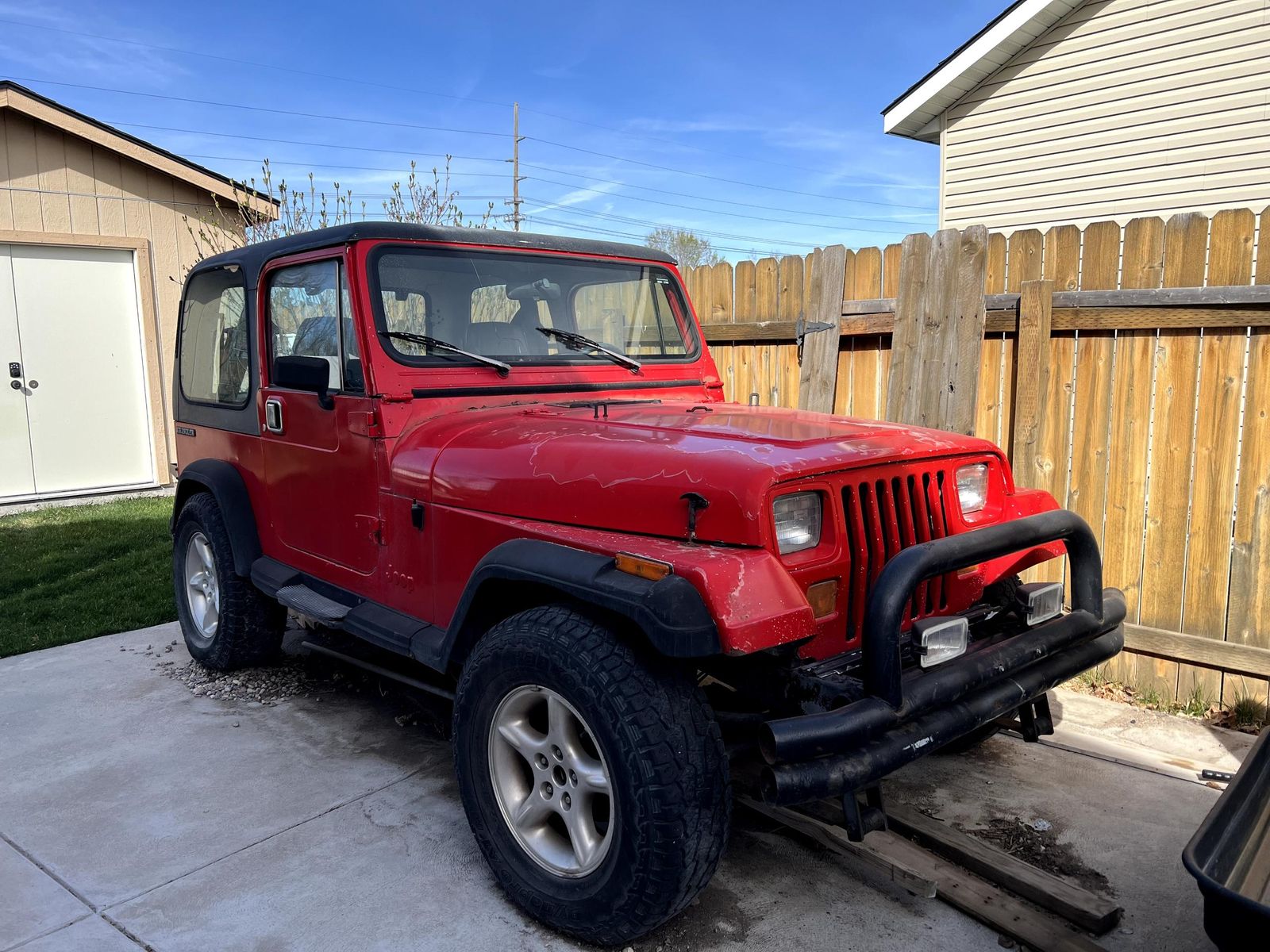 sale or trade 1989 Jeep Wrangler 6cyl, automatic