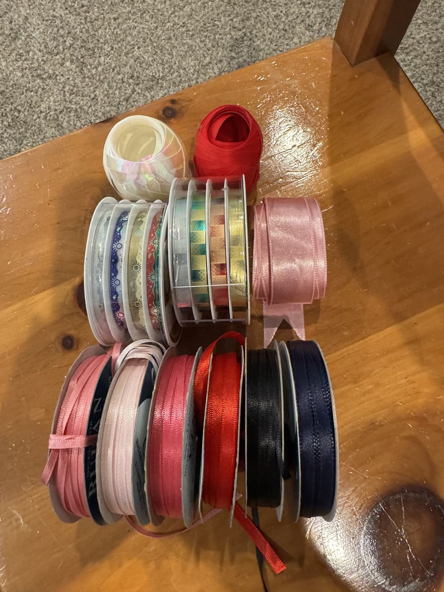 Multiple rolls of ribbon - selling as a lot