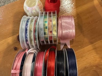 Multiple rolls of ribbon - selling as a lot