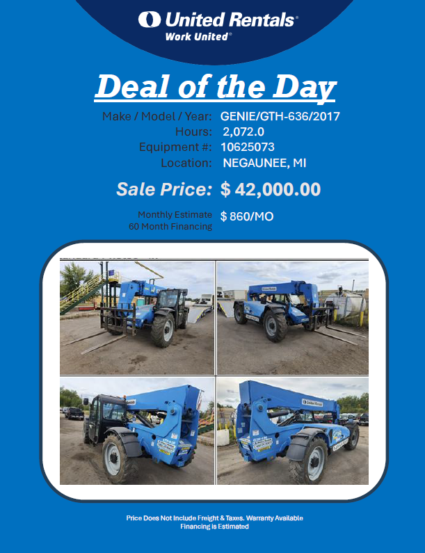 Forklift reach Genie 636 clean unit 2017