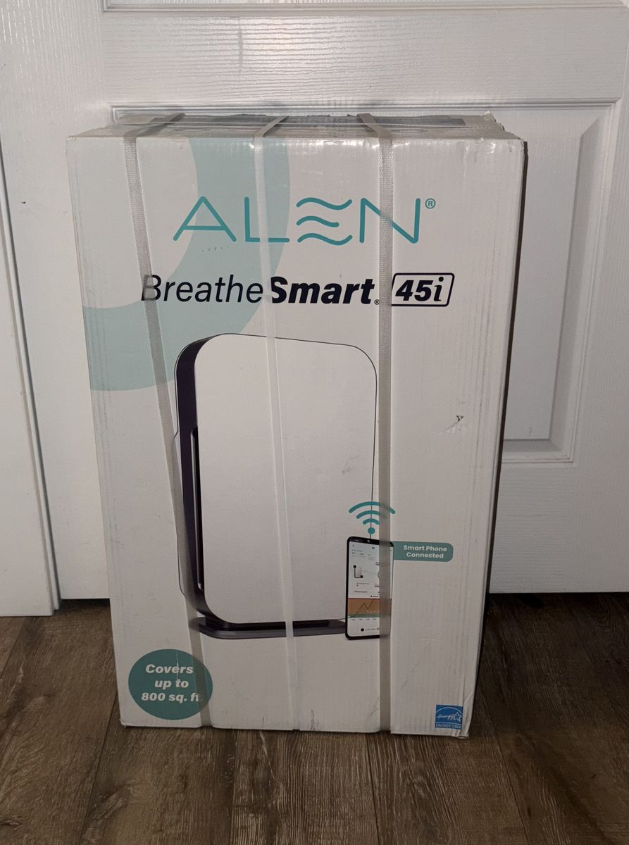 NEW Alen BreatheSmart 45i Pure 4 Speed Ionic White HEPA Air Purifier