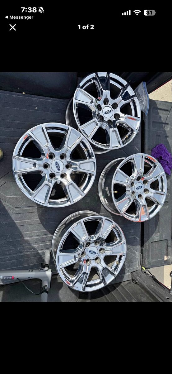 F150 chrome wheels 18s