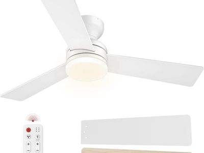 VIVOHOME 42" Ceiling Fan in white with Light, Remote Control, and reversible blades (2 available/$25 ea)