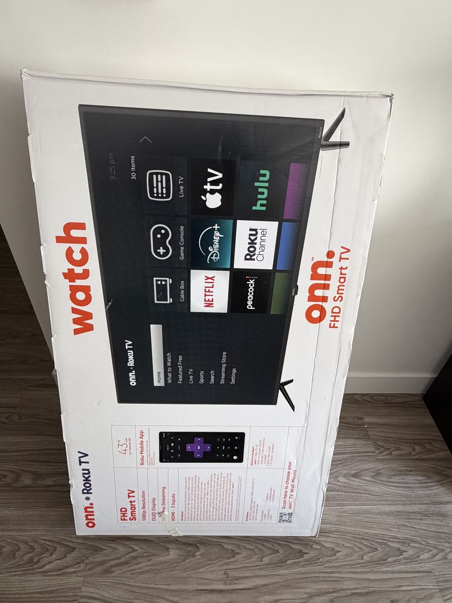Onn 43" Smart Roku TV