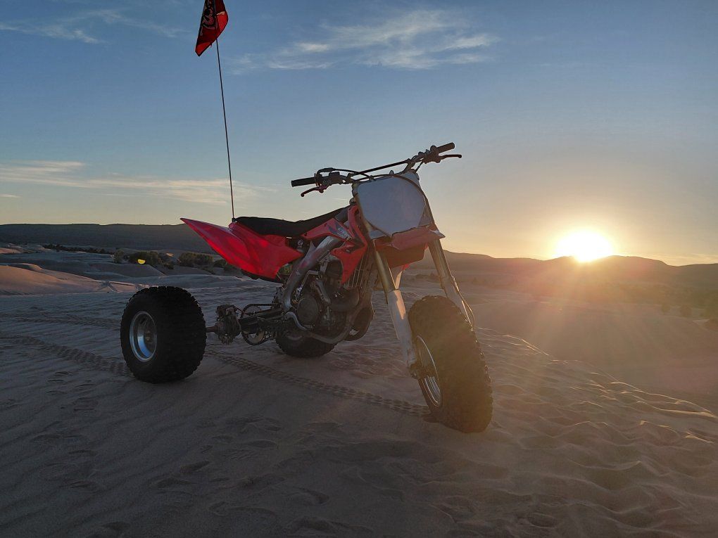 Custom Built Trike Dune Bike: Honda CRF Conversion - Fun in the Sand!