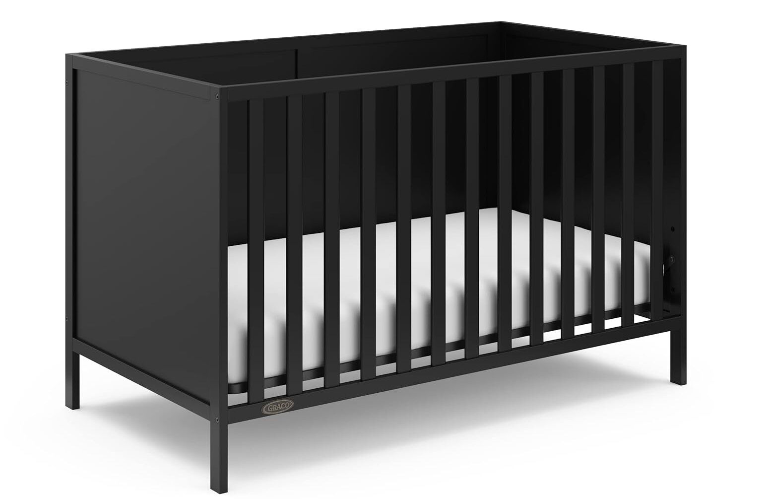 Graco Theo 3-in-1 Convertible Baby Crib (Black)