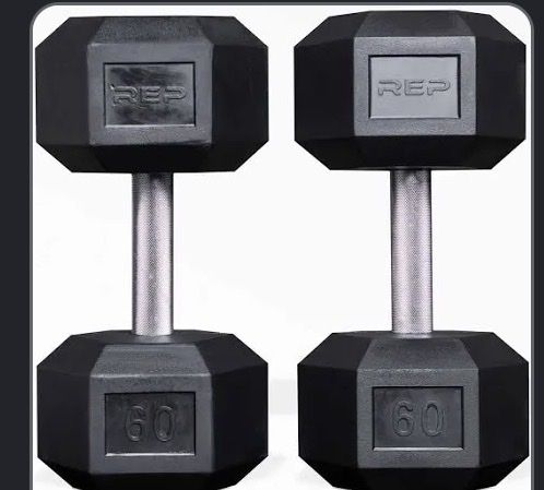 Rep Fitness 60 Pound Pair Hex Dumbbells