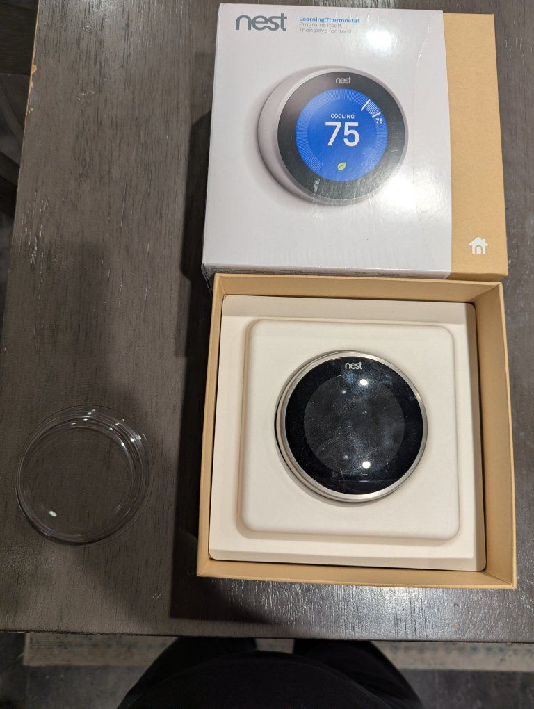 Google Nest Learning Thermostat (3rd Generation) - Stainless Steel