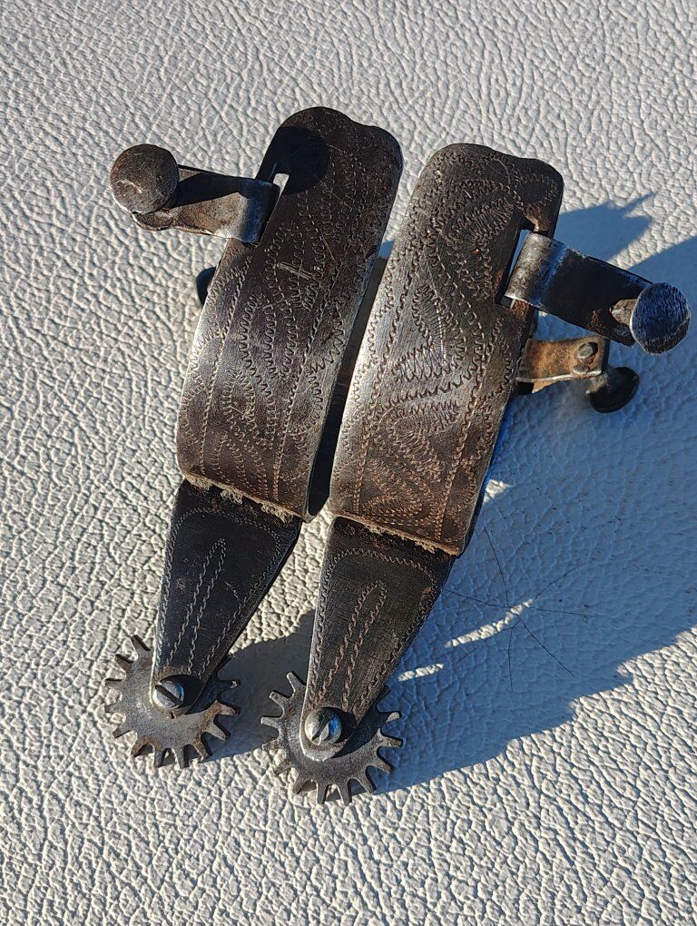 old handmade steel Spurs.