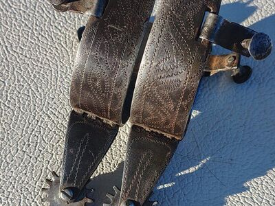 old handmade steel Spurs.