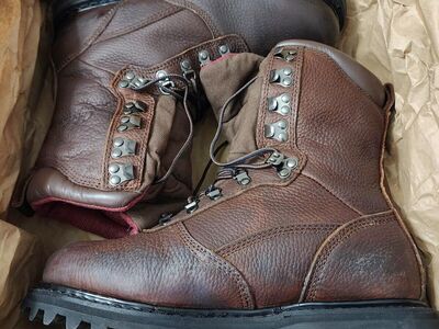 Men's Leather Cabela's Iron Ridge Boots Size 10.5 Width D/Gortex lined/800GR