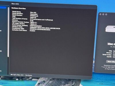 Base Mac mini M1 with 8 Gb RAM