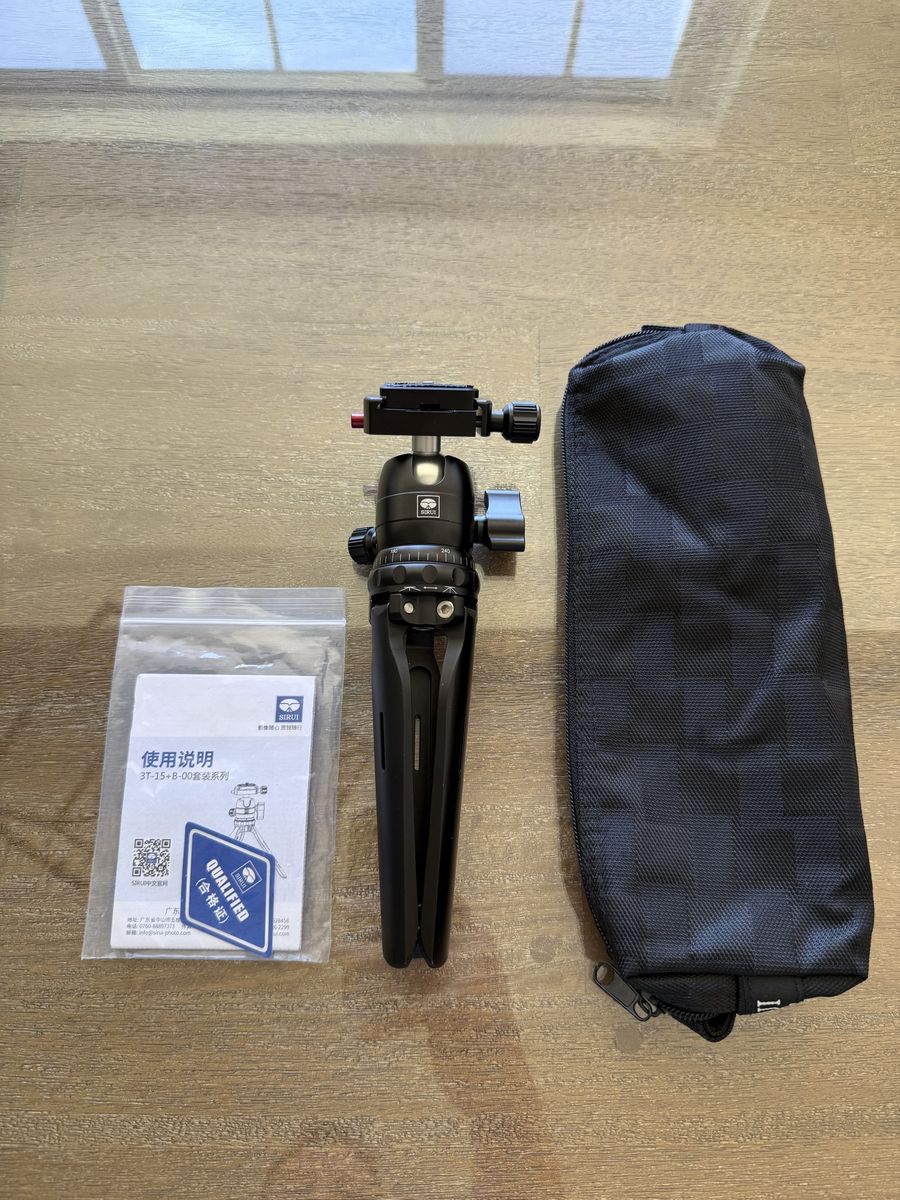 Small Tabletop Tripod with Ball Head and Quick Release Plate, Portable Mini Camera Stand