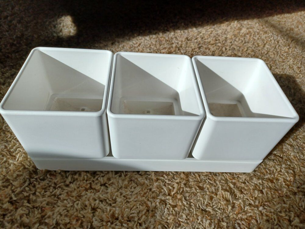 Herb Pots with Drainage Tray