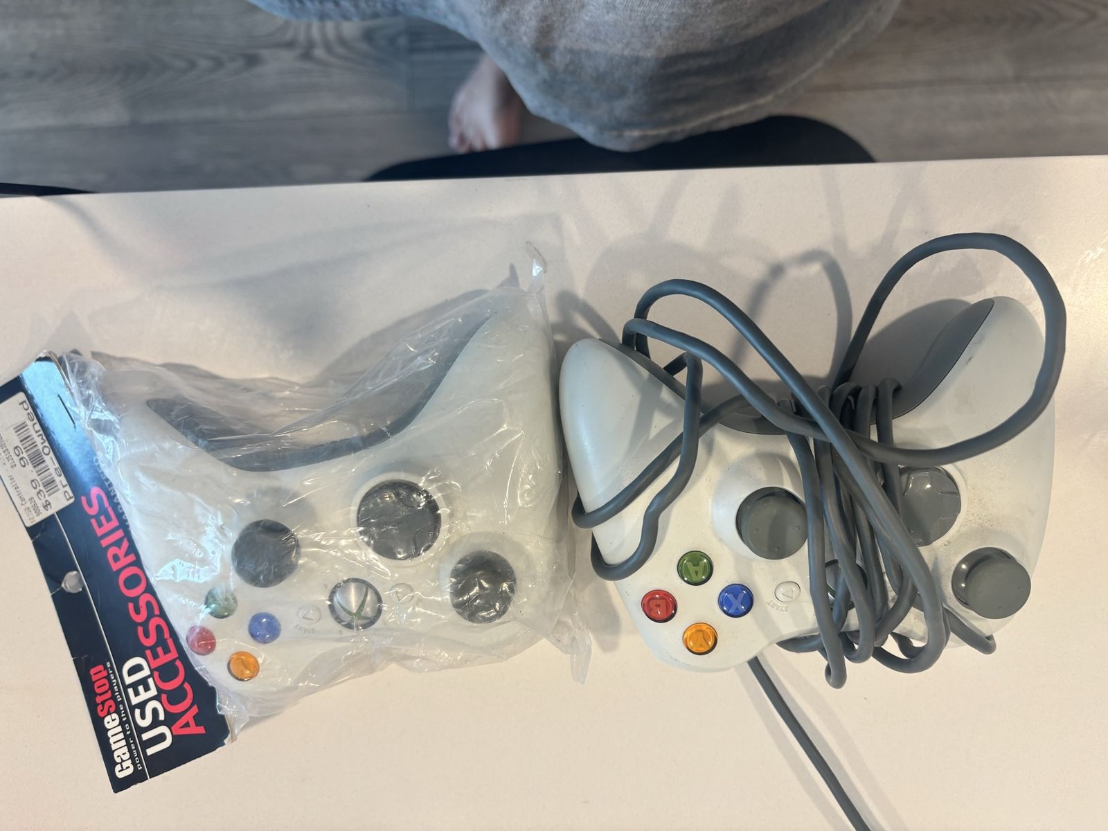 Microsoft Xbox 360 Wired Controllers - Lot of 2 Used GameStop Pre-Owned Accessories