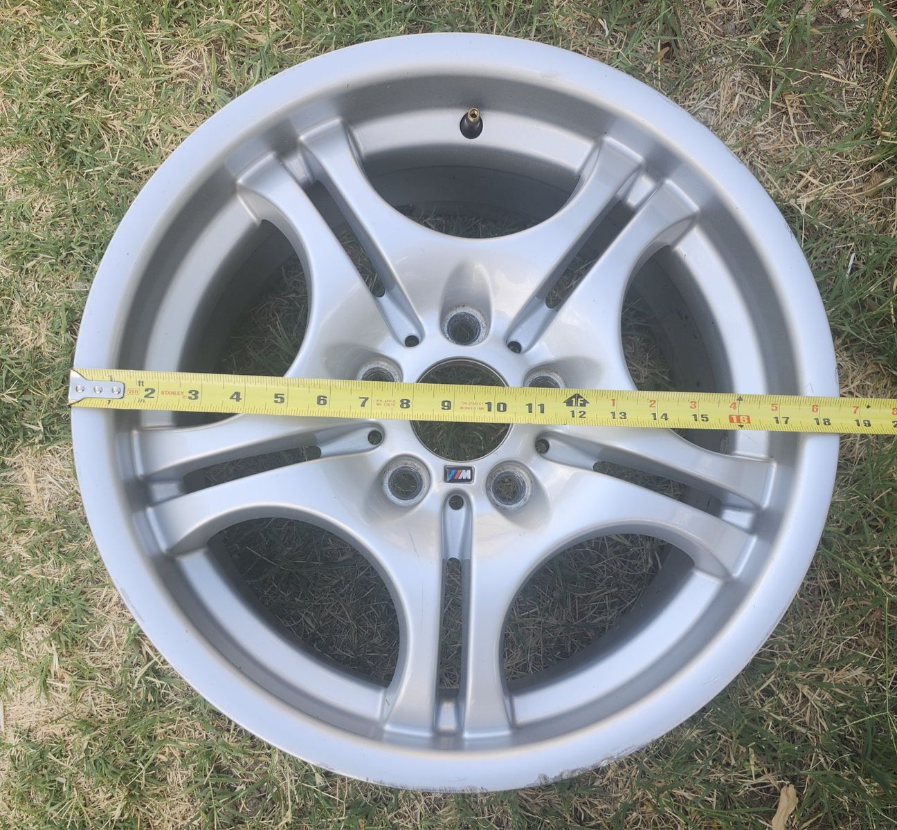 BMW OEM 17" Silver Alloy Wheel Rim - 5-Spoke Design, Used, Good Condition