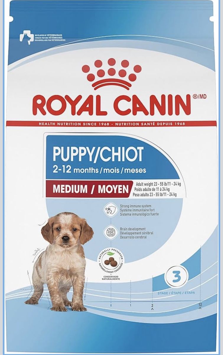 Royal Canin Puppy Food (medium puppy) 30lb bag