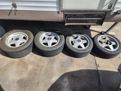 15 inch 4 lug wheels off my 1987 mustang