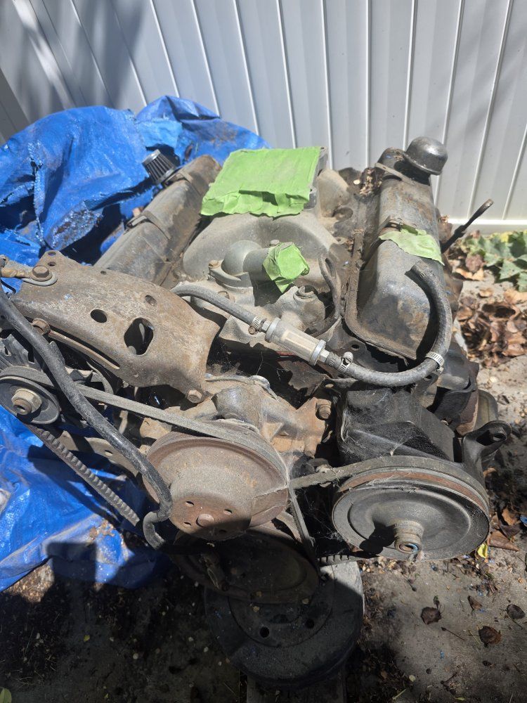 Used GM Chevy Small Block V8 Engine - Core for Rebuild/Parts - Appears to be a 350 or 305