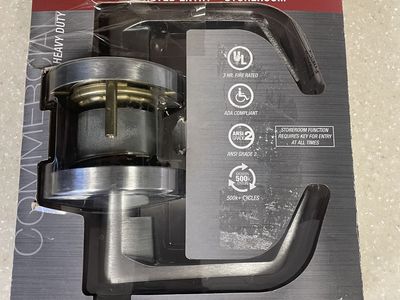 Grade 2 Storeroom Lever in a Satin Chrome