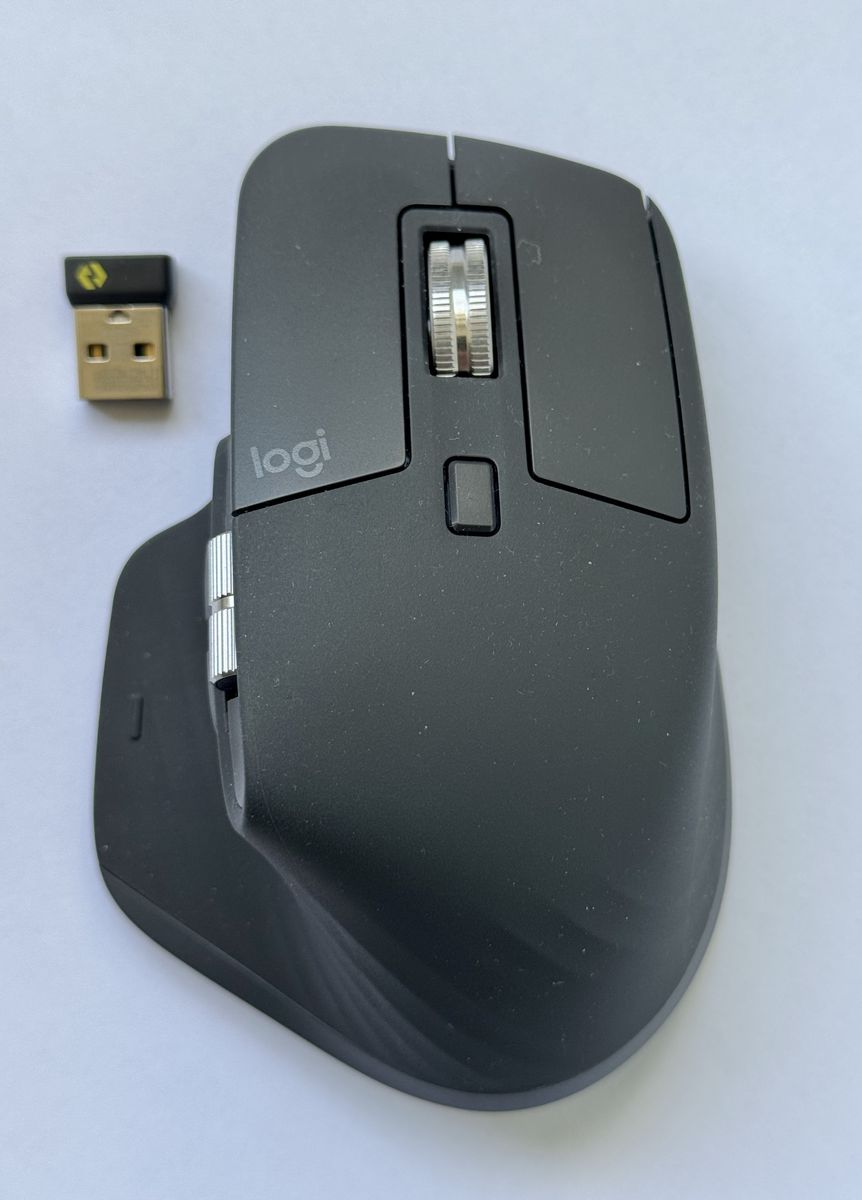 LOGITECH MX Master 3S Advanced Ergonomic Wireless Rechargeable Mouse - Graphite Gray - LIKE NEW!