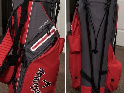 Callaway Fairway 14 Stand Golf Bag - Red / Charcoal Grey 14-Way Top