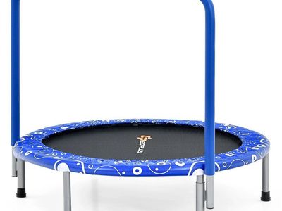 New 36in Kids Trampoline with Grab Bar