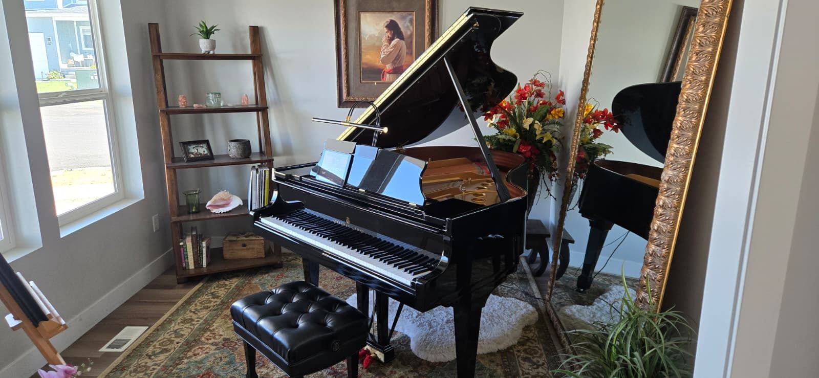 Steinway & Sons Model M Studio Grand Piano, in Ebony Polish