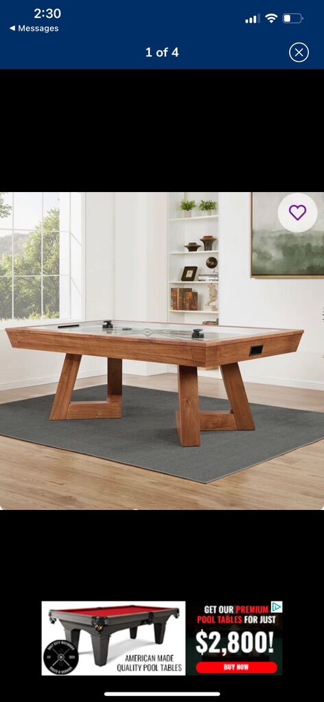 Brand New In Box Full Size 86 Air Hockey Table