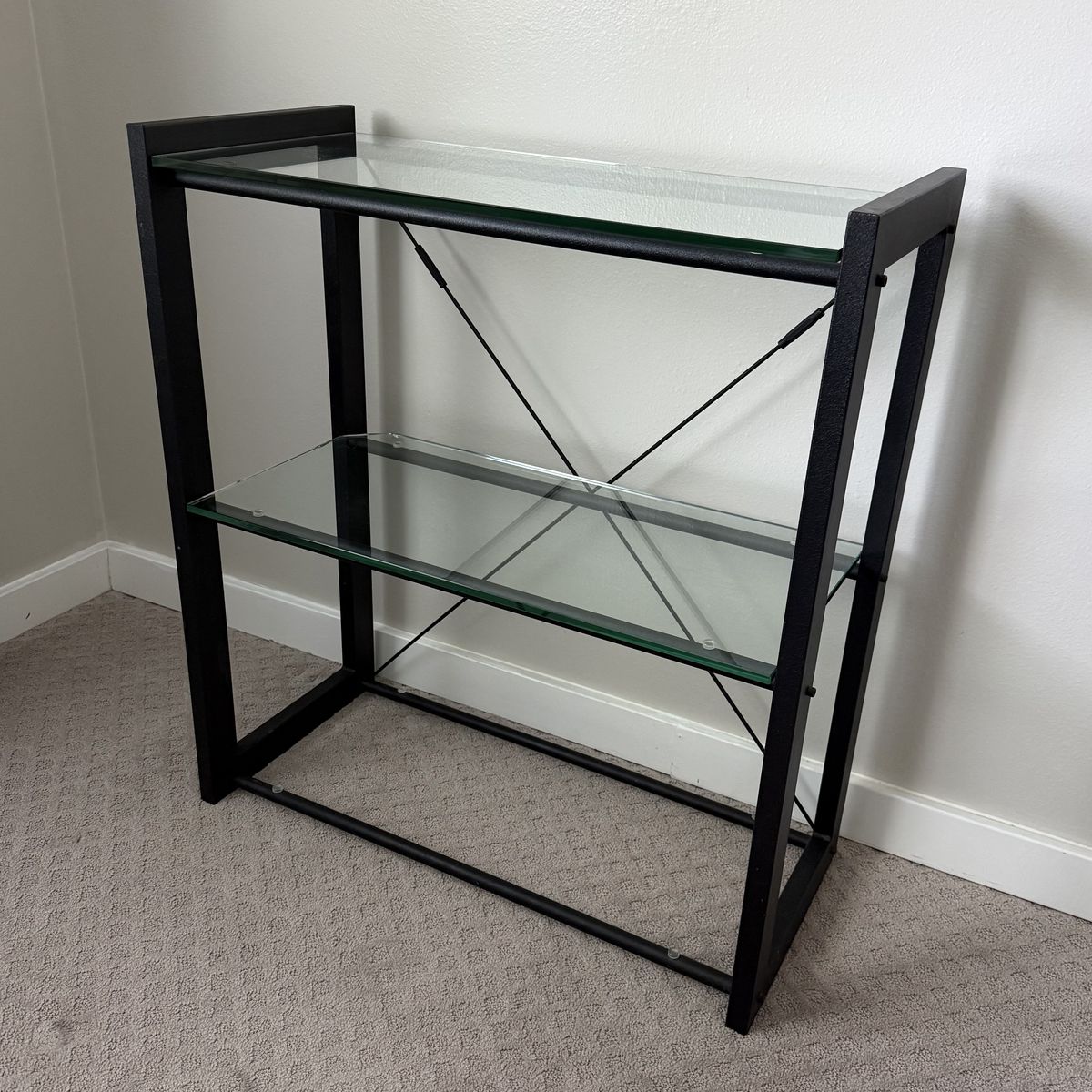 Black Steel Display Shelf