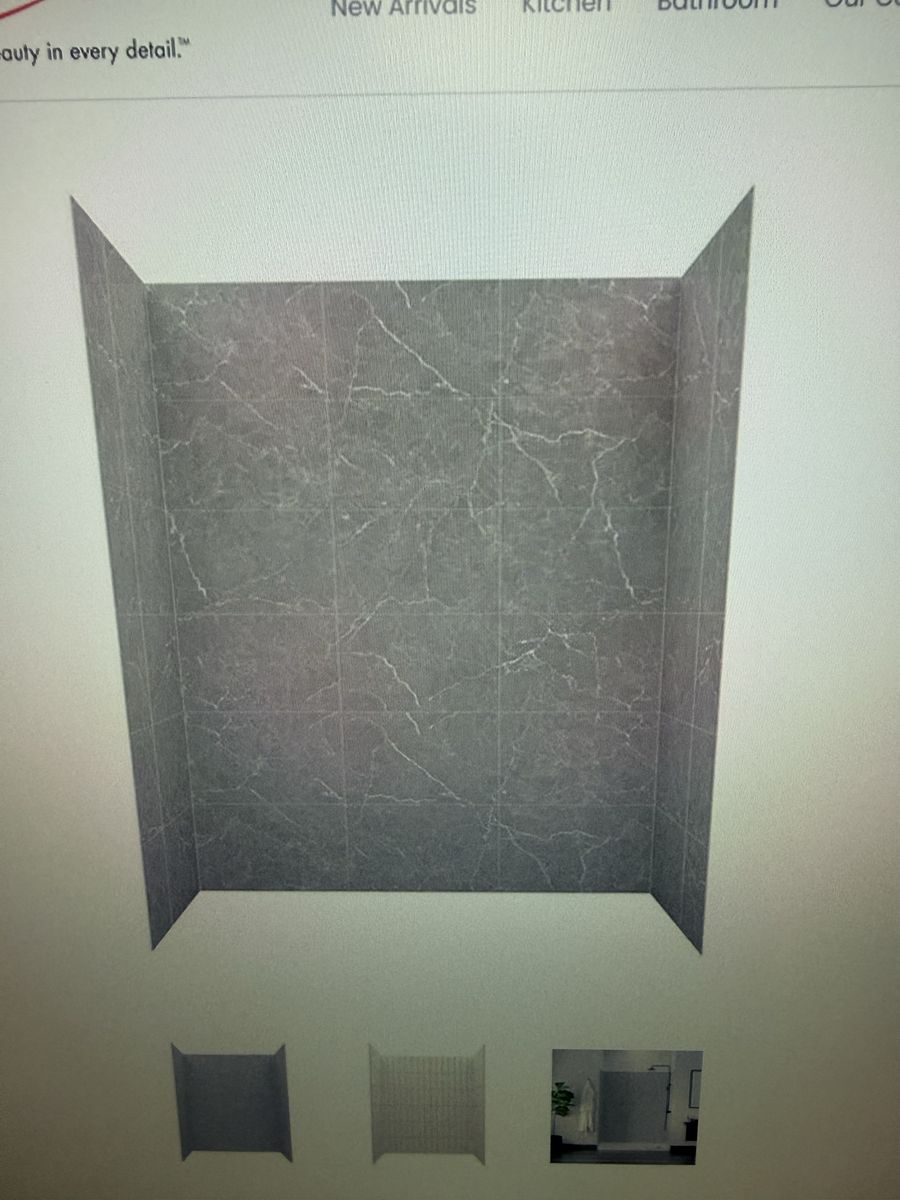 Luxart shower surround and base