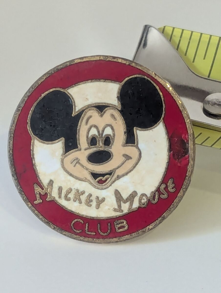 Disney Mickey Mouse Club Pin Rare/Vintage, circa 1960s Walt Disney Productions