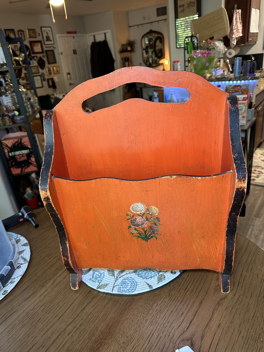 Vintage Magazine Holder