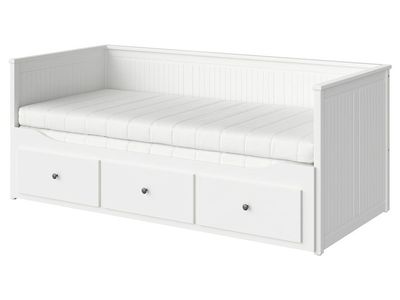 IKEA HEMNES White Daybed Frame w/ 3 Drawers & Mattress - Great Condition, All Pieces Included