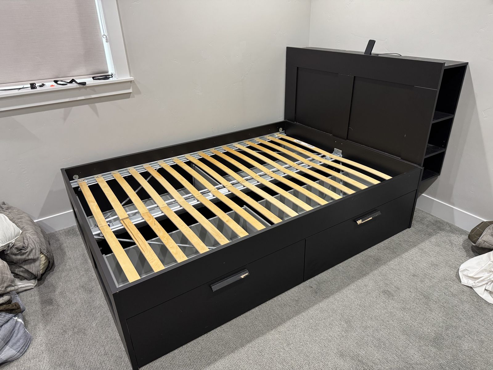 Black Brimnes Ikea Bed (Full)